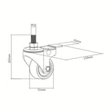 Heavy Duty Castor Wheels With Brakes