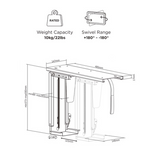 Under Desk CPU Holder
