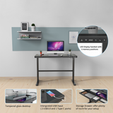 Noble Height Adjustable Desk Tempered Glass Series