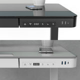 Noble Height Adjustable Desk Tempered Glass Series