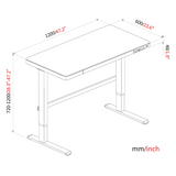 Noble Height Adjustable Desk Tempered Glass Series