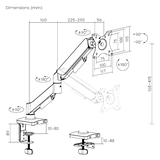 IErgo 2 Single and Dual Computer Monitor Arm (CASH & CARRY)