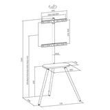 Telvic TV Stand for 32 to 65 inch Screen